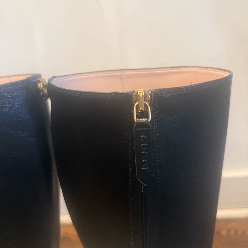 Gucci Black Knee-High Boots - Picture 12 of 16